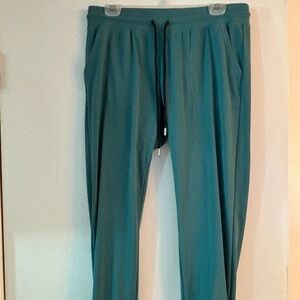 ZYIA Teal Joggers w/ankle zip size M